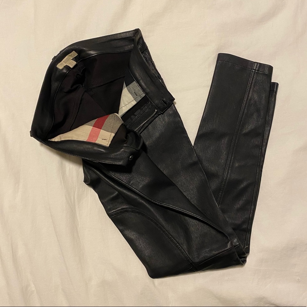 Burberry Brit 100% Lambskin leather pants